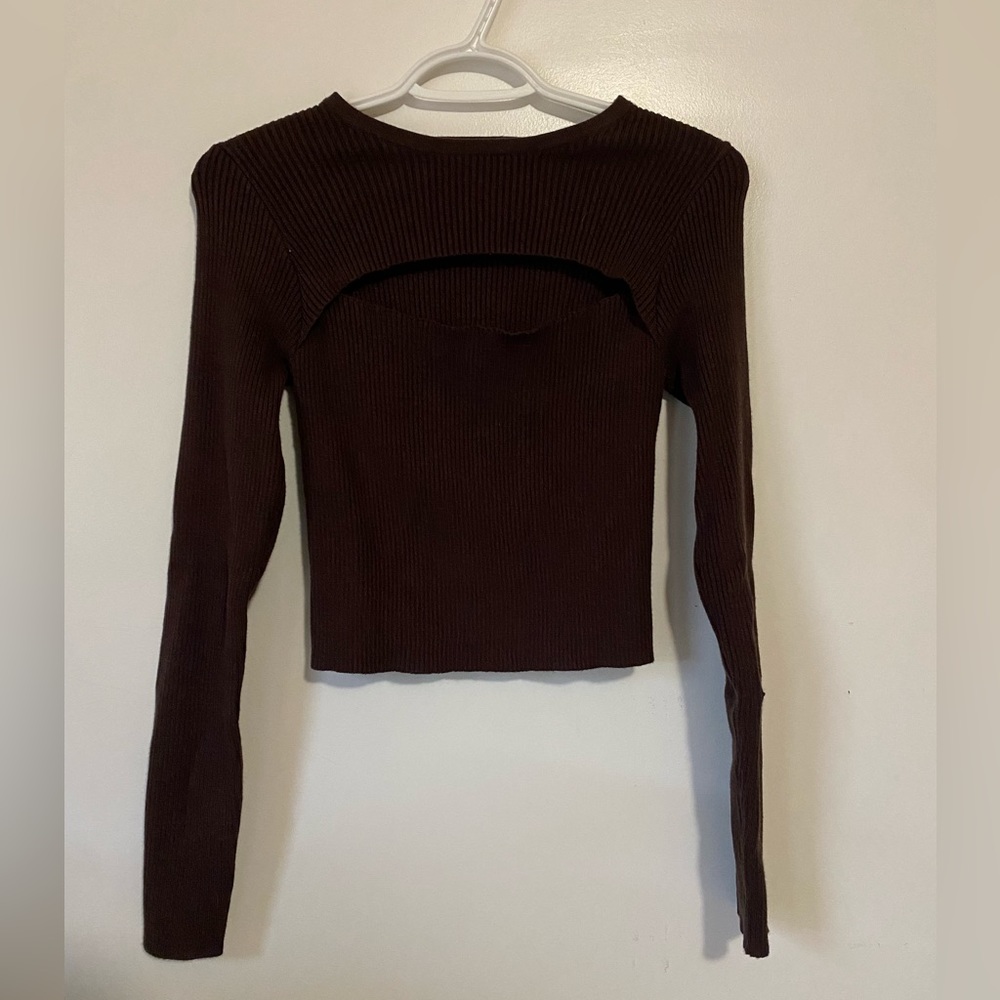 Impressions burgundy long sleeve